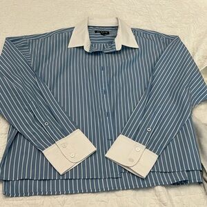 Ladies J.Crew stripped dress shirt
